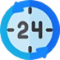 24 Hour Service Icon